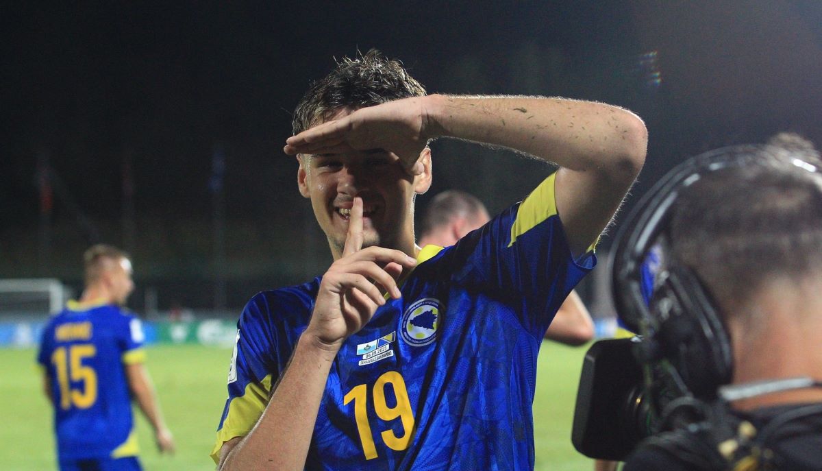 Kerim Alajbegović u dresu reprezentacije Bosne i Hercegovine