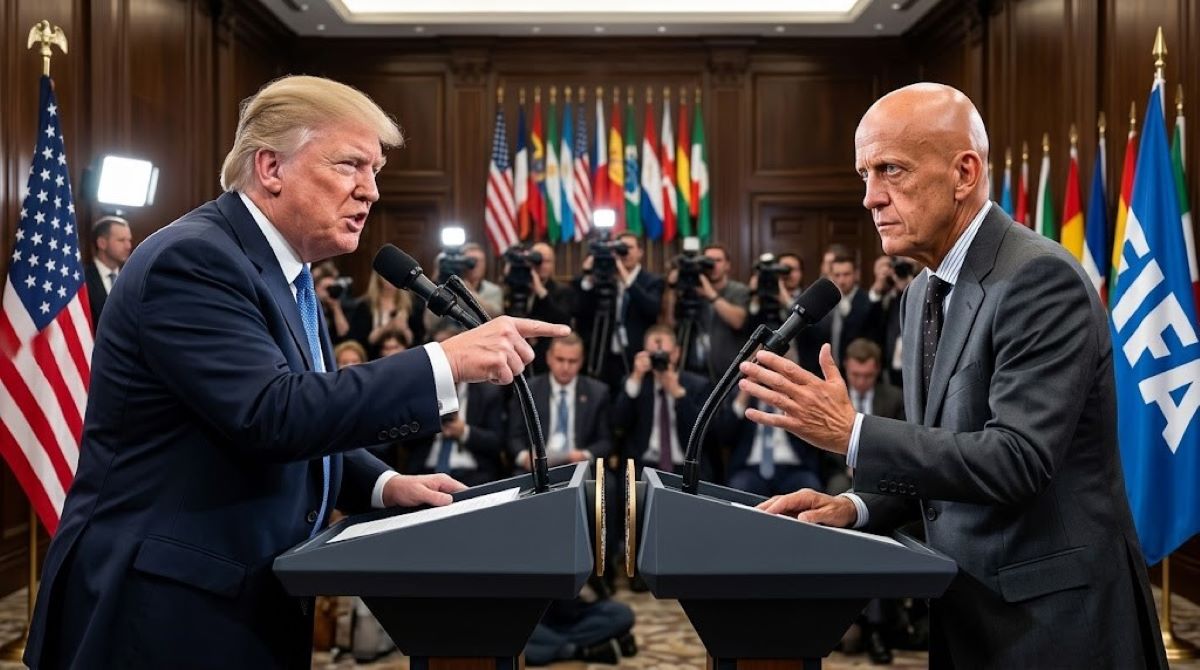 Donald Tramp i Pierluigi Collina povodom kontroverze o suđenju na Svjetskom prvenstvu 2026